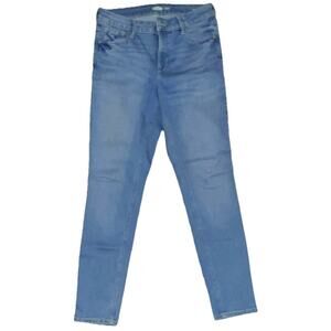 Old Navy Women's Rockstar Super Skinny Medium Wash Blue Denim 5-Pocket Solid
